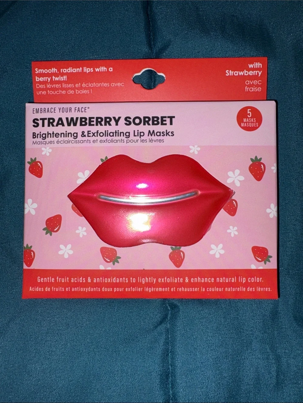 Embrace Your Face - Strawberry Sorbet & Coconut Kiss Lip Masks - 2 x 5